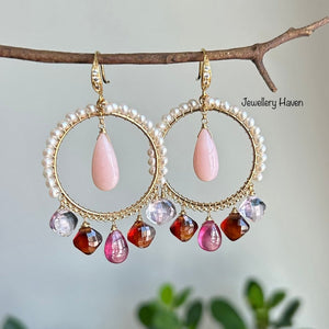 Pearl chandelier earrings #1