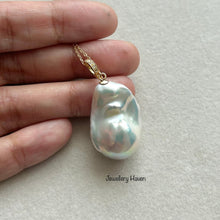 Load image into Gallery viewer, Rare blue overtone Baroque Pearl necklace